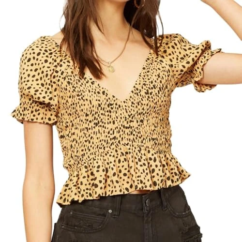 Camel Top/Black Women Sweet Talker, brown, L