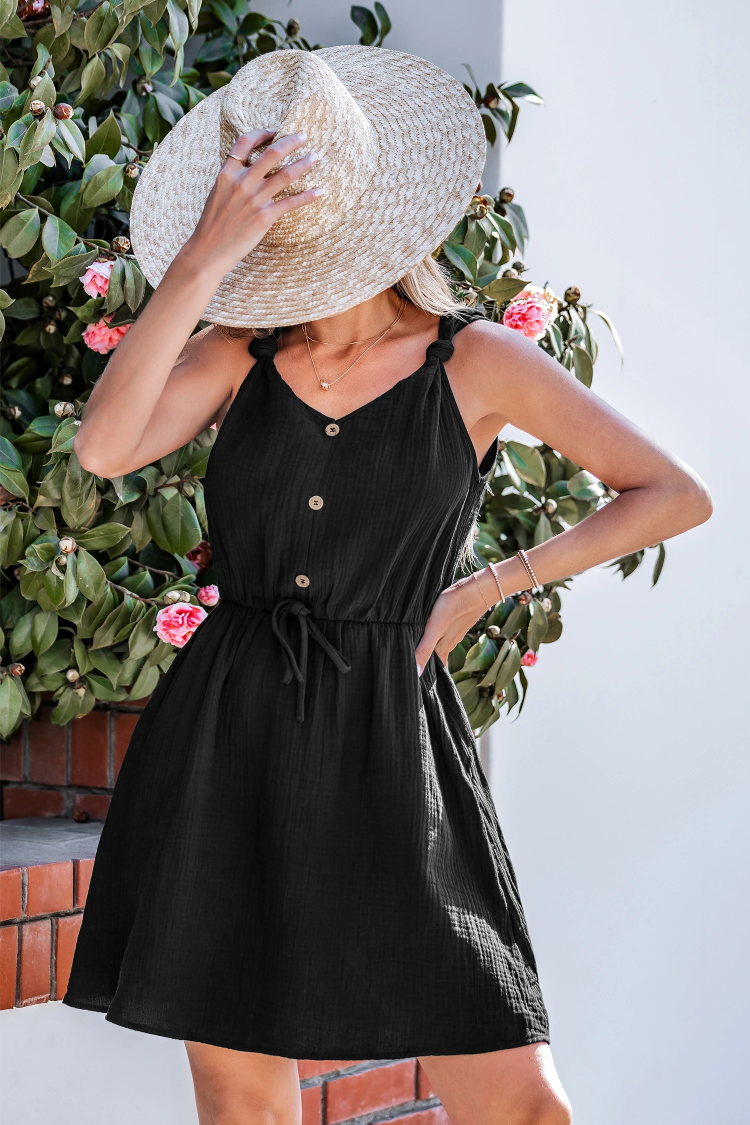 Candlelight Dinner Black Mini Dress