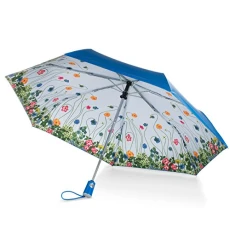 Canopy Print Auto Open Close Umbrella, Floral, One Size,  Under Canopy Print Auto Open Close Umbrell