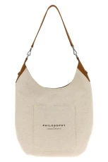 Canvas shoulder bag White Size U