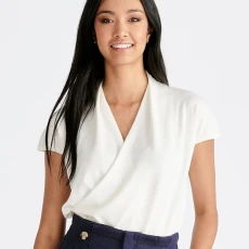 Cap sleeve wrap top Cap sleeve wrap top