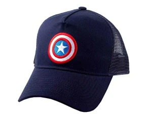 Captain America Mesh Basecap Shield Logo Marvel blue Captain America Mesh Basecap Shield Logo Marvel blue