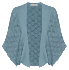 Cardigan for Women UK Batwing Sleeve Shrug Sweater Knitwear Grey Blue S Cardigan for Women UK Batwing Sleeve Shrug Sweater Knitwear Grey Blue S