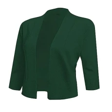 Cardigans for Women UK Cover Up Women's Solid Color Knitwear Elegant Simple Versatile Short Coat Women's Cardigan Open Back Sweater (Mint Green, M)