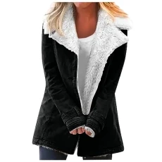 Cardigans for Women UK, Women's Hoodies Sweatshirts Womens Cardigans Women's Casual Fashion Loose Solid Color Hat Plus Fleece Collar Pocket Jacket Xmas Tops for Women UK Ladies (Black,M)