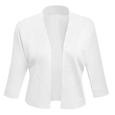 Cardigans Short For Women Tops Women Cardigan 3/4 Sleeve Knitted Soft Pullover Cut Off Cardigan Batwing Sleeve Women, W0928a-white, M Cardigans Short For Women Tops Women Cardigan 3/4 Sleeve Knitted Soft Pullover Cut Off Cardigan Batwing Sleeve Women, W0928a-white, M