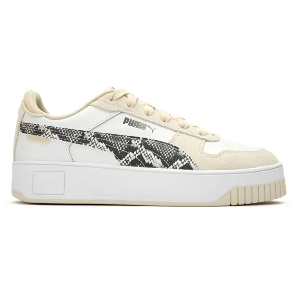 Carina Street Snake Trainers - White
