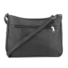 Carole Womens Black Patchwork Shoulder Bag - Size 1 UK - Black