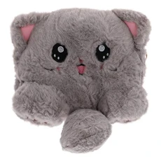 Cartoon Plush Crossbody Bag Cat Furry Small Shoulder Bag for Women Girls Kids Birthday Outdoor Phone Keys Purse (Grey) Cartoon Plush Crossbody Bag Cat Furry Small Shoulder Bag for Women Girls Kids Birthday Outdoor Phone Keys Purse (Grey)