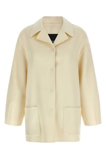 Cashmere coat - White