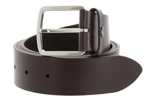 Casual 35 Raw Edges Stitched Belt W90 Dark Brown, dark brown, W90