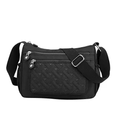 Casual Shoulder Bag with Pockets for Women, Waterproof Shoulder Bag, Northern Lights Bags Women (Black, One Size), black, One Size