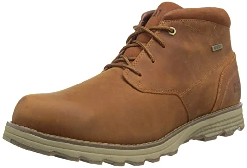 Cat Footwear Men's Elude Wp Chukka Boots, Leather Brown, 9 UK