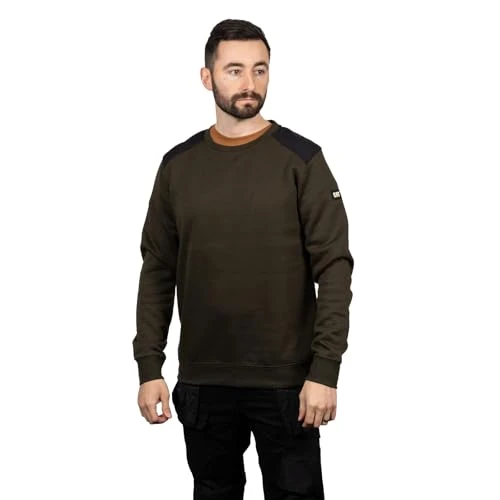 CAT Workwear Mens Essentials Crewneck Warm Sweatshirt, S