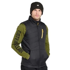 CAT Workwear Mens Essentials Quilted Bodywarmer Gilet, Black, XXL