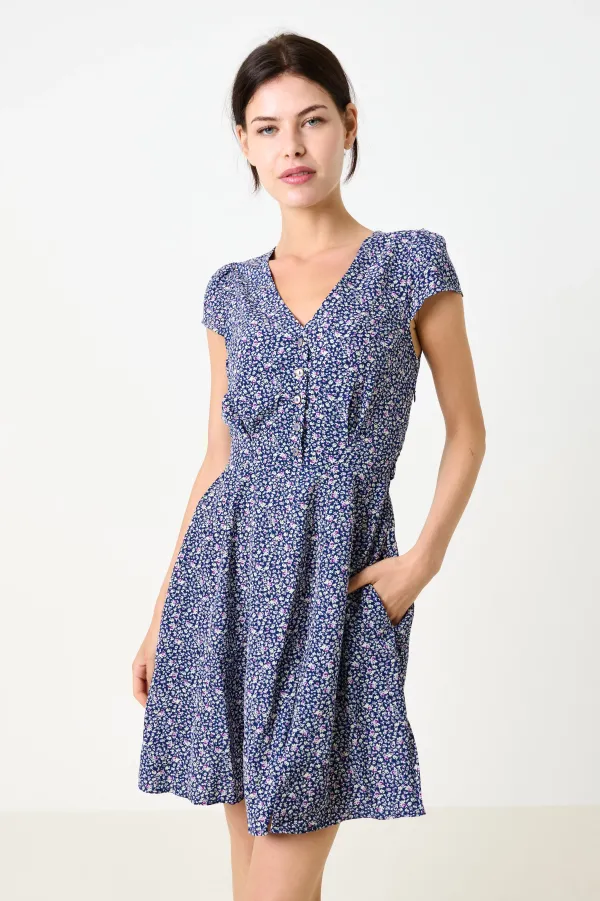 Cathleen Mini Tea dress Floral