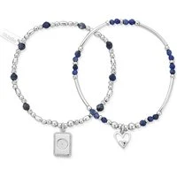 Celebrate Heart Silver Sodalite Bracelets - Silver