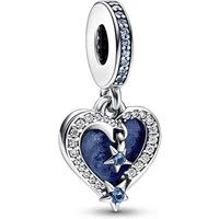 Celestial Shooting Star Heart Charm