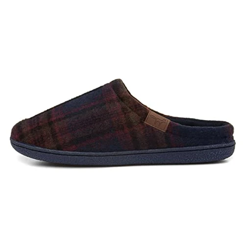 Celtic Mens Tartan Mule Slipper - Size 8 UK - Multicolour