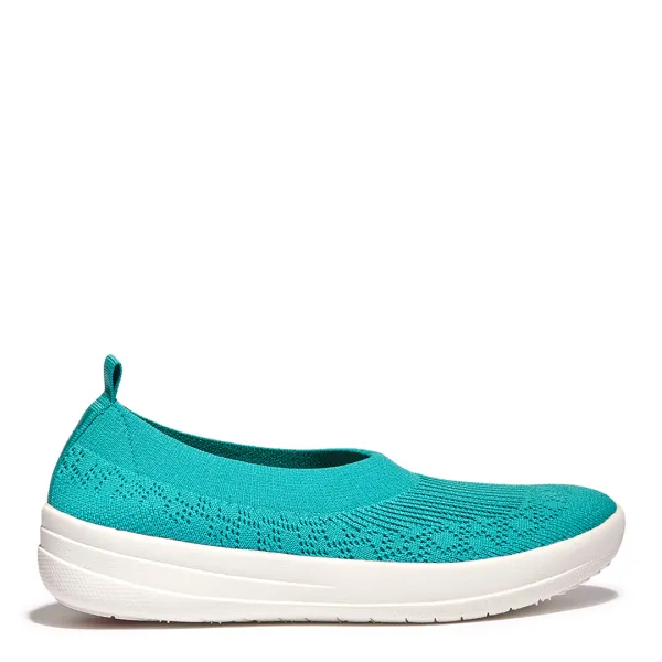 Ceramic Uberknit Slip On Ballerina Shoes - Green