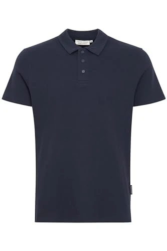 CFTristan 0146 Waffle Polo Shirt, Men's Polo Shirt, Turn-Down Collar, 70% Cotton, 25% Polyester, 5% Elastane, Regular Fit, Navy Blazer (193923), L