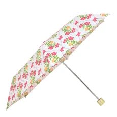 Chalk Carousel Floral Responsible Handbag Umbrella - White