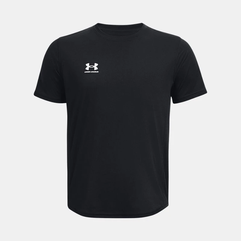 Challenger Boys Training Short Sleeve Black / White YLG (59 in)
