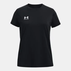 Challenger Girls Training Short Sleeve Black / White YXL ( 67 in)