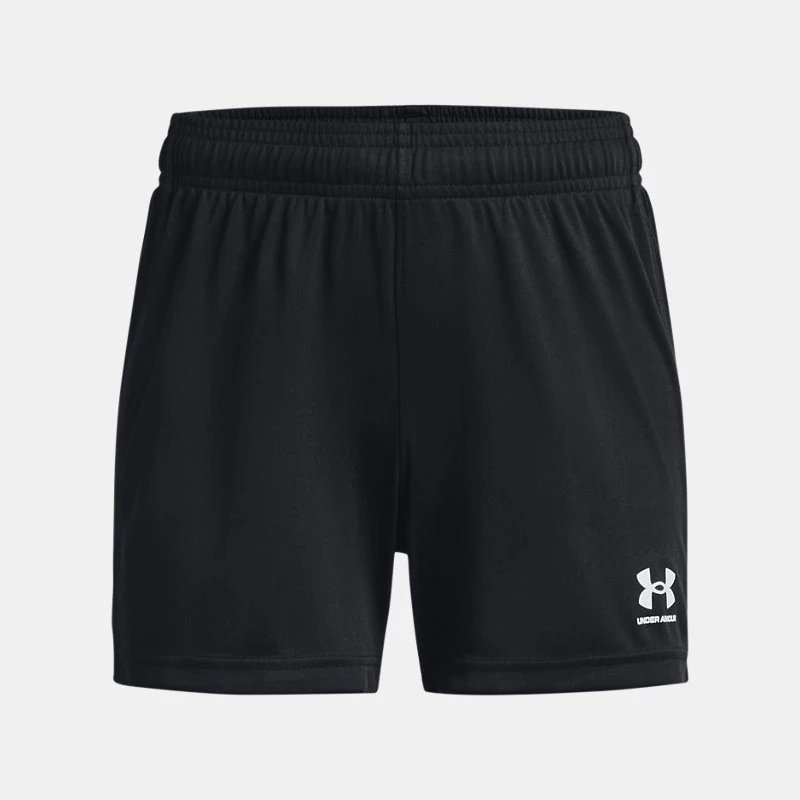 Challenger Knit Girls Shorts Black / White YXL ( 67 in)