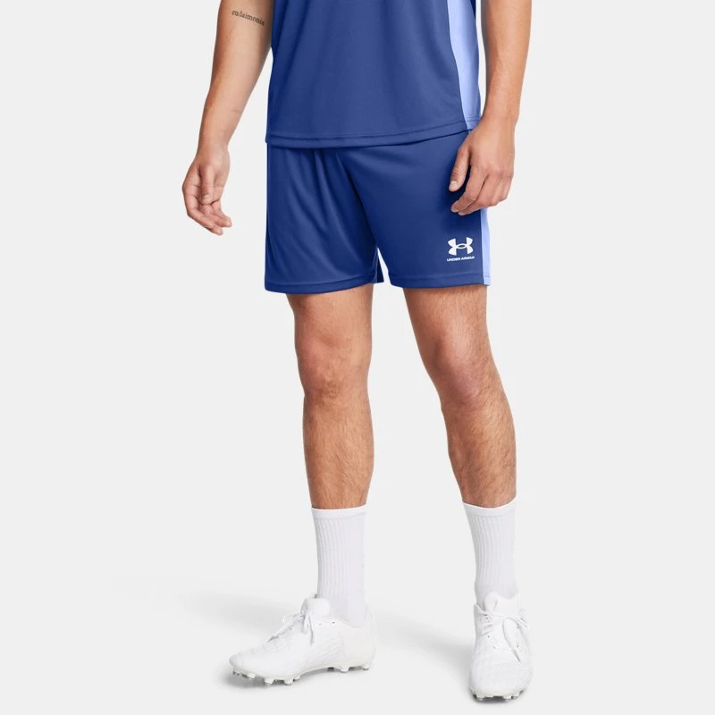 Challenger Knit Mens Shorts Tech Blue / White