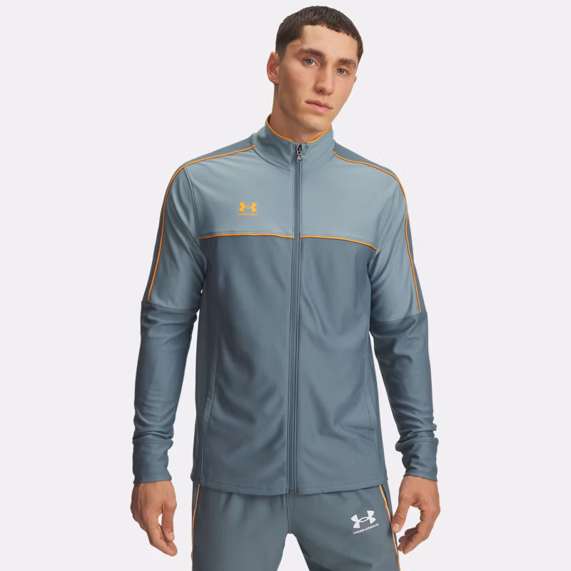 Challenger Mens Track Jacket Jasper Blue / Squad Orange M