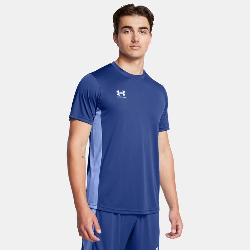 Challenger Mens Training Short Sleeve Tech Blue / White