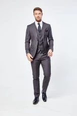 Charles Charcoal Three Piece Suit