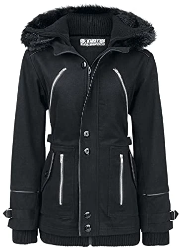 Chase Coat Women Winter Jacket Black M, 100% Cotton, Regular