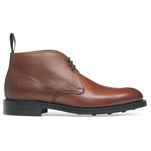 Cheaney Men's Handcrafted Jackie III R Chukka Boot in Mahogany Grain Leather 10.5 Wide