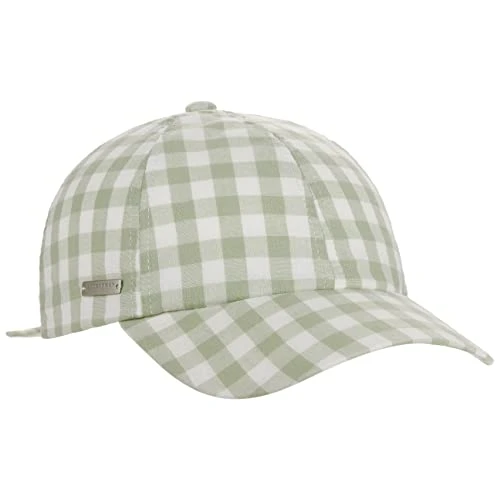 Check Cotton Cap Baseball (One Size - Green)