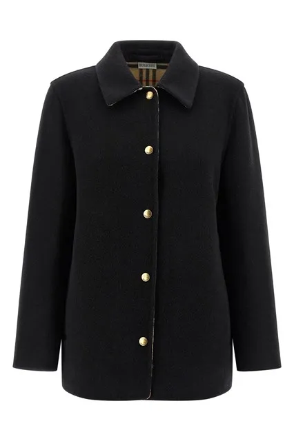 Check lining jacket, - Black