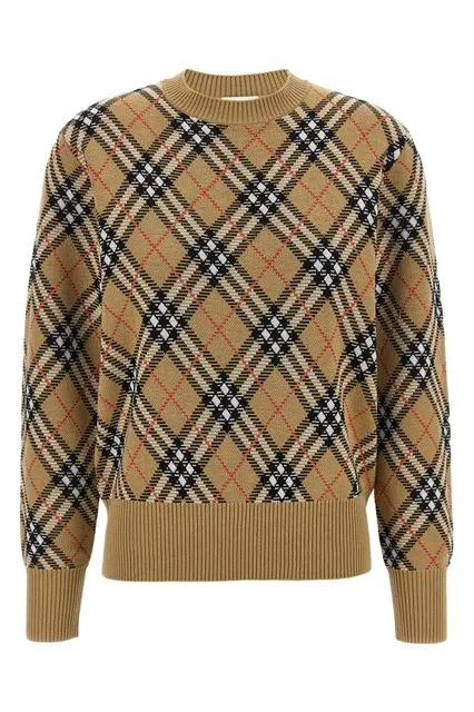 Check sweater - Beige