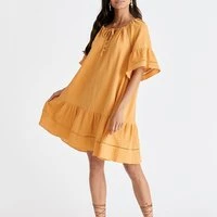 Cheesecloth swing dress