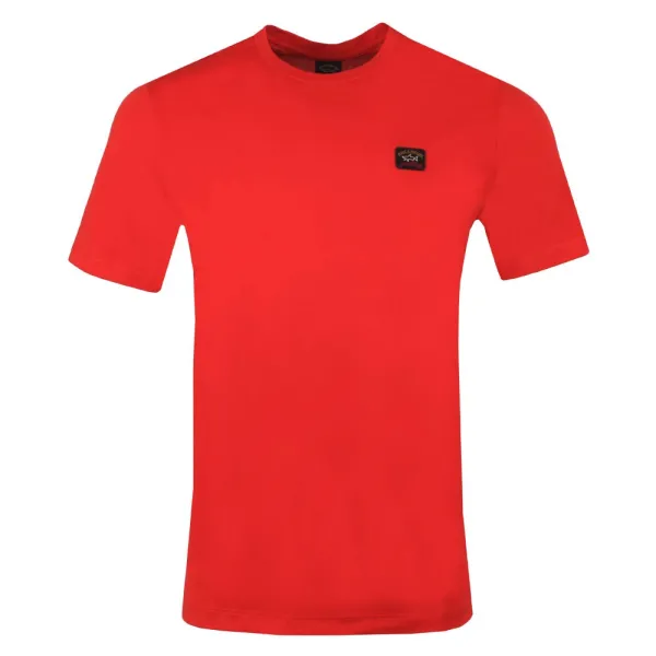 Chest Badge Plain T-Shirt