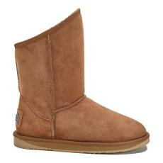Chestnut Cosy Short Sheepskin Boot - Brown