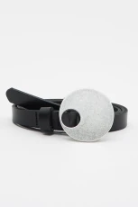 Chet Lo Thin Leather Belt - Black Chet Lo Thin Leather Belt - Black