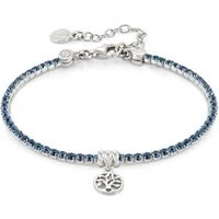 Chic Blue Crystal Tree Of Life Bracelet