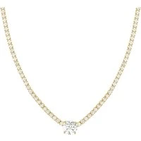 Chic Gold Crystal Joyful Necklace - 38cm