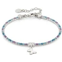 Chic Mixed Crystal Butterfly Bracelet