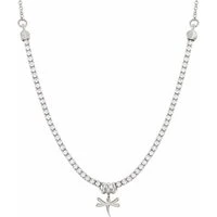 Chic Silver Crystal Dragonfly Necklace