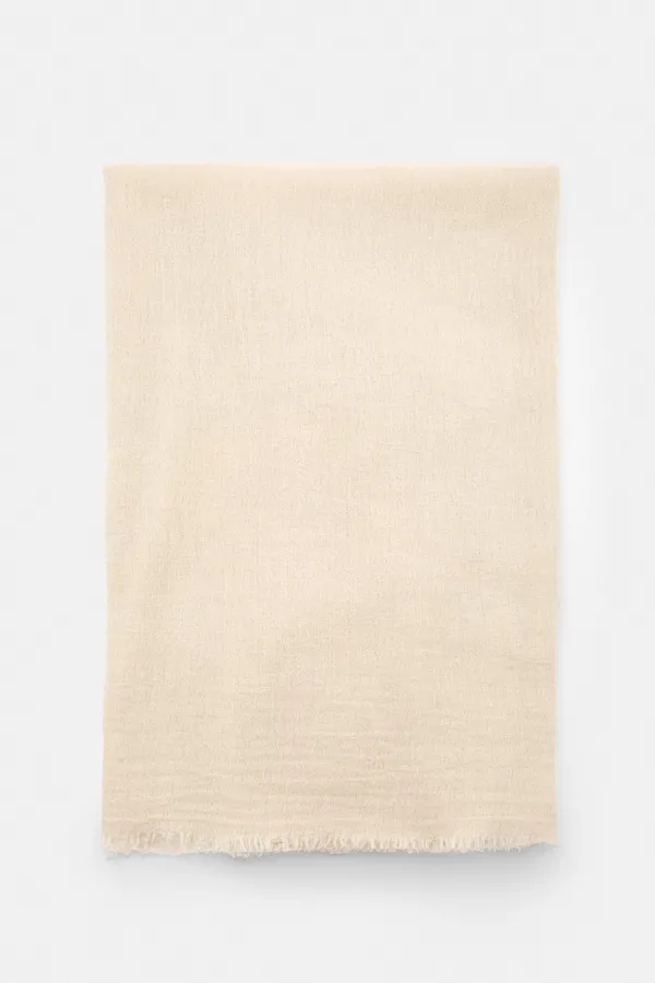 Chiffon Scarf - Ecru