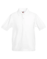CHILDRENS UNISEX PIQUE POLO SHIRT - 12 COLOURS (AGE - 14/15, WHITE) CHILDRENS UNISEX PIQUE POLO SHIRT - 12 COLOURS (AGE - 14/15, WHITE)