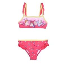 Childrens/Kids Princess Girls Star Print Bikini Set Swimwear Fushia Age 3 Years Childrens/Kids Princess Girls Star Print Bikini Set Swimwear Fushia Age 3 Years