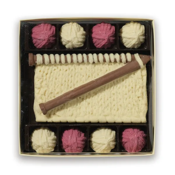 Chocolate Knitting Gift Set - Brown